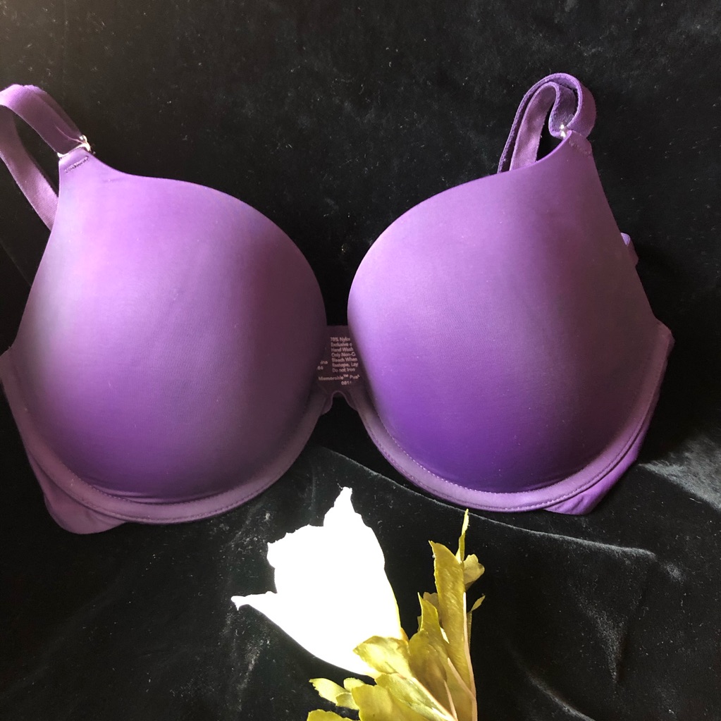 Comfortable Soma “Memorable” Push Up Bra In Plum
